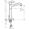 Grifo de lavabo 260 cromo Metropol Classic Hansgrohe