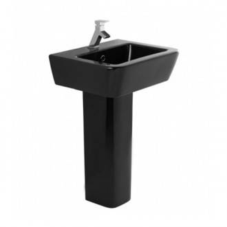 Lavabo ADVANCE 55 Negro Pedestal