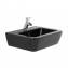 Lavabo ADVANCE 55 Negro Semipedestal