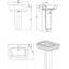 Lavabo ADVANCE 65 Negro Pedestal