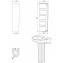 Lavabo URBY 56 con pedestal