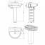 Lavabo URBY 56 con pedestal