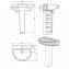 Lavabo URB Y 60 con pedestal