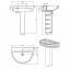 Lavabo URBY 66 con pedestal