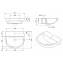 Lavabo con semipedestal EASY 50