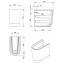 Lavabo con semipedestal EASY 55