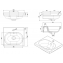 Lavabo suspendido WCKIDS 43 jabonera y portavasos