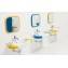 Lavabo suspendido WCKIDS 43 jabonera y portavasos