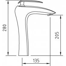 Grifo alto de lavabo AUDE