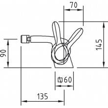 Grifo para bidé Art Noveau Clever