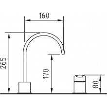 Grifo Mikura de repisa para lavabo
