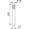 Columna termost&aacute;tica de 4 jets Caiman Elegance para la ducha