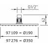 Columna termost&aacute;tica de 4 jets Caiman Elegance para la ducha