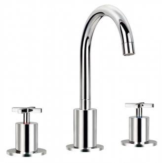 Grifo de repisa curvado Morea bimando de lavabo