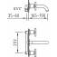 Grifo de pared Morea para lavabo