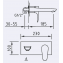 Grifo de pared para lavabo Bahama Xtreme