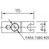 Columna de ducha termost&aacute;tica Nine para ba&ntilde;era