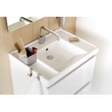 Mueble con lavabo porcelana 60cm Roble chocolate B-Box BATH+