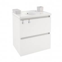 Mueble con lavabo porcelana 60cm Blanco B-Box BATH+