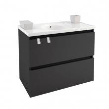 Mueble con lavabo porcelana 80cm Antracita B-Box BATH+