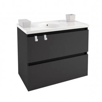 Mueble con lavabo porcelana 80cm Antracita B-Box BATH+
