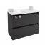 Mueble con lavabo porcelana 80cm Antracita B-Box BATH+