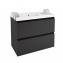 Mueble con lavabo resina 80cm Antracita B-Box BATH+