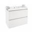 Mueble con lavabo resina 80cm Blanco B-Box BATH+