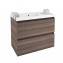 Mueble con lavabo resina 80cm Fresno B-Box BATH+