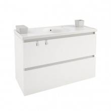 Mueble con lavabo porcelana 100cm Blanco B-Box BATH+