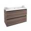 Mueble con lavabo resina 100cm Fresno B-Box BATH+