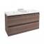 Mueble con lavabo resina 2 senos 120cm Fresno B-Box BATH+