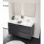 Mueble con lavabo resina 2 senos 120cm Roble nature B-Box BATH+