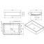 Lavabo rectangular Sanlife 60x40