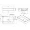 Lavabo rectangular Sanlife 60x35
