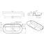 Lavabo ovalado Sanlife 80x38 