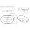 Lavabo ovalado Sanlife 60x38
