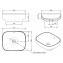 Lavabo Sanibold 48x40