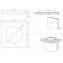 WCA Encimera 60 para lavabo de encastrar