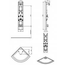 Columna RELAX Angular c/ grifo monomando