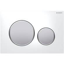 Pulsador Sigma20 Blanco-Cromo