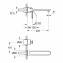 Grifo Monomando de lavabo de pared M Grohe Veris