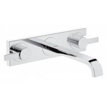 Grifo en batería de lavabo mural L Grohe Allure