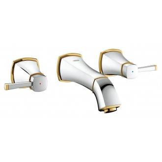 Grifo Bater&iacute;a de lavabo mural S Oro Grohe Grandera