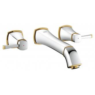 Grifo Bater&iacute;a de lavabo mural L Oro Grohe Grandera