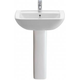 Lavabo cuadrado con pedestal Smart 60x48cm