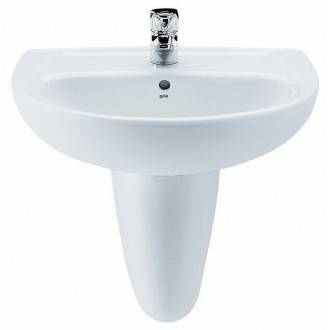 Lavabo con semipedestal Elia 65x51cm
