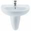 Lavabo con semipedestal Elia 55x45,5cm