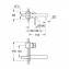 Grifo de lavabo mural Grohe Lineare S
