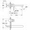 Grifo de lavabo mural Grohe Lineare L